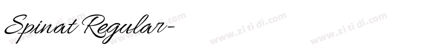 Spinat Regular字体转换